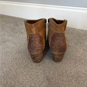 Marc Fisher Brown Suede Ankle Boots - western thumbnail 4