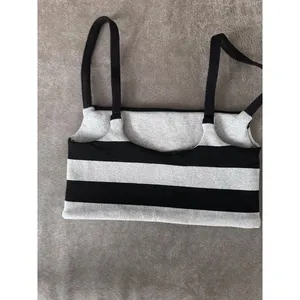 Free People Movement Tighten Up Reversible Bra Black Combo Striped M/L NEW thumbnail 3
