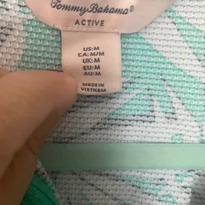 Tommy Bahama IslandZone Active Half-Zip Palm Print Pullover Sz Med thumbnail 3