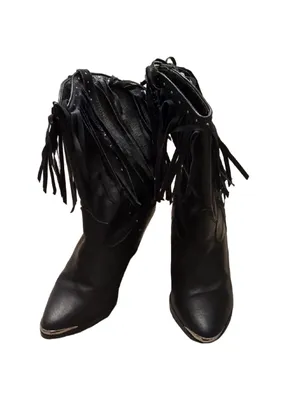 Dingo Western Fringe Cowboy Boots Size 8.5 thumbnail 2