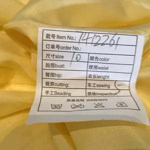 Women’s Yellow Chiffon Full Length Bridesmaid Prom Dress Corset Back Size 10 thumbnail 8