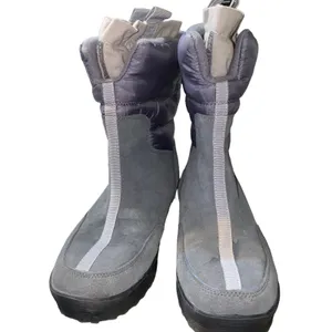 Lands’ End Winter Snow Commuter Boots insulated 406465 womens sz 9B grey purple thumbnail 2