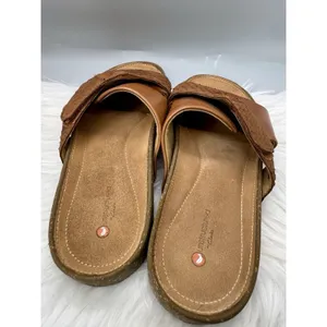 Clarks Rosilla Derby Women’s Leather Sandals Dark Tan Combi Unstructured Size 7 thumbnail 5