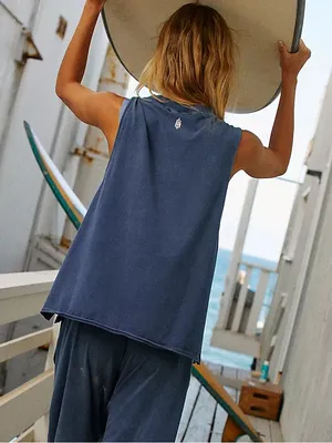 Free People Movement Hot Shot Tank Black Grape Small FLAW thumbnail 3