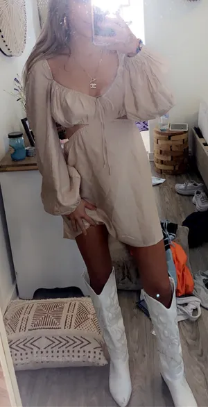 Boutique Brown Cut Out  Dress thumbnail 3