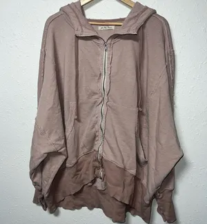 We‎ The Free Oversized Mauve Hooded Jacket thumbnail 1