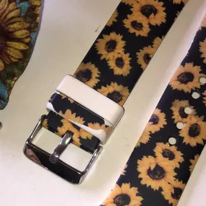 Apple Watch Interchangeable Women's Watch Band Set - Black, Sunflower, Pink thumbnail 3