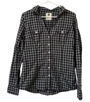Levi’s Original Brand Women Size Large Button Down‎ Long Sleeve Shirt Country thumbnail 1