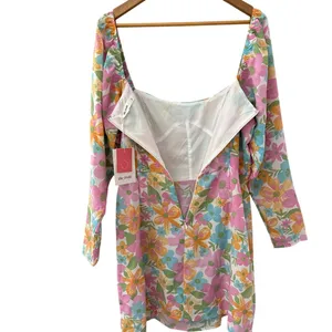 The Frolic‎ Floral Print Square Neck Mini Dress Multi Size 10 thumbnail 4