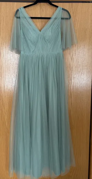 Sage Green Tulle Revelry Bridesmaid/Formal Dress thumbnail 1