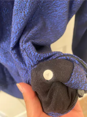 lululemon athletica Navy Blue Cowl Pullover Sweater thumbnail 6