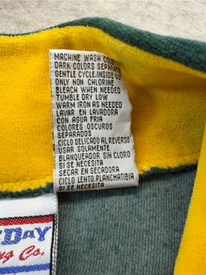 Vintage Green Bay Packers Game Day Moretz Velour 1/4 Zip Pullover XL NFL thumbnail 7