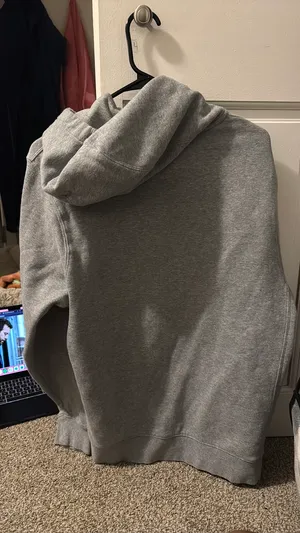 Grey Nike Hoodie Pullover thumbnail 3