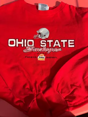 Ohio State Buckeyes Long Sleeve Tee Red Size M thumbnail 1