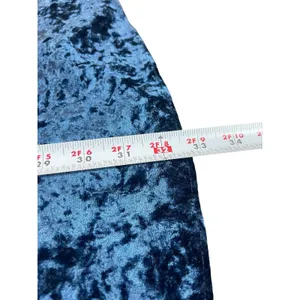 Lulus Women’s Blue Crushed Velvet Wrap Dress Size L Fit & Flare Holiday Party thumbnail 8