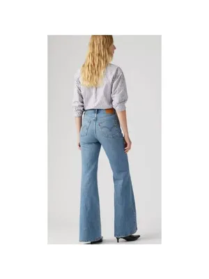New Levi’s 30x30 Premium Ribcage Bell Flare Jeans Maximum Story Medium Wash thumbnail 3
