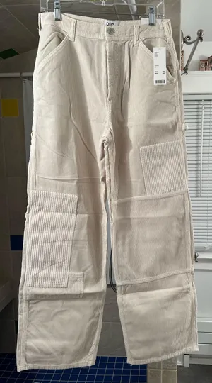 BDG Urban Outfitters Corduroy Juno Carpenter Style Wide Leg Pants thumbnail 1