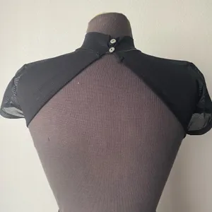 Lucy in‎ the Sky Black Mesh Sheer Turtleneck Bodycon Mini Dress sz S Whimsigoth thumbnail 4