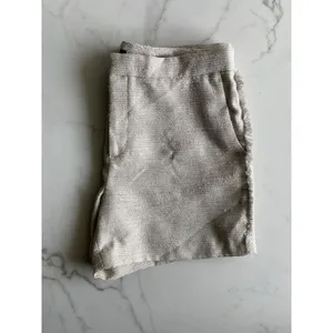 Banana Republic Ryan Tweed Shorts Size 12 Metallic Beige Fringe Tailored Dressy thumbnail 11