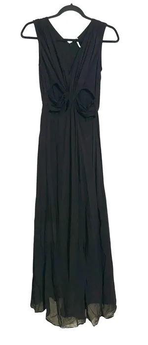 YFB Young Fabulous and Broke Black Sleeveless Twist Front Maxi Dress SMALL thumbnail 1