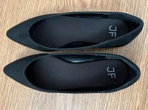 JustFab Black Pointed Toe Flats thumbnail 4