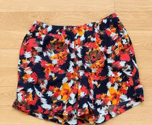 Columbia Women's Walnut River Floral Print Athletic Shorts Nocturnal Typhoon thumbnail 1