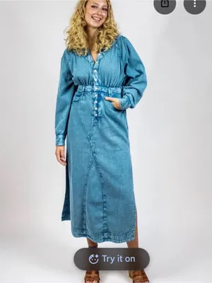 Free people Jean dress thumbnail 2