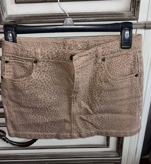 Animal print jean skirt Brown Size XS thumbnail 1