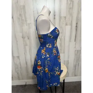 Band of Gypsies Blue Floral Sundress Fit & Flare | Size Small thumbnail 5