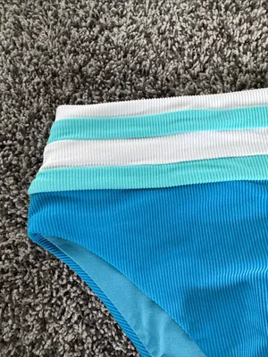 BEACH RIOT Thalia Bottom Riviera Royal Colorblock, size Large, $108 thumbnail 11