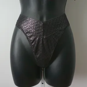 Skims Cotton Glitter Office Siren MobWife G-String Bra Lingerie Set M/L Black thumbnail 3