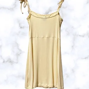 TopShop Ribbed Button Down Mini Dress Tie Sleeve 6 v6x thumbnail 3