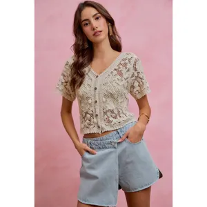 SO‎ ME Washed Denim Wrap Skorts - Large thumbnail 6