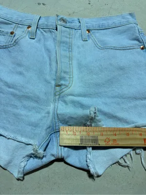 Levi’s 501 Light Wash Denim Cutoff Shorts Women 28 thumbnail 5