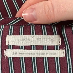 Urban Outfitters Plunging short sleeve striped empire waist midi shirt dress S thumbnail 14