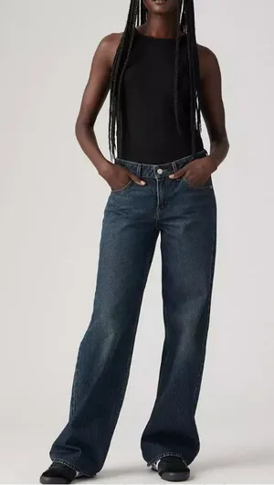 Levi's 30x34 Premium Low Loose Women's Jeans Tomorrow Morning Dark Wash thumbnail 1