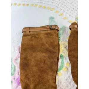 Zodiac‎ USA Women's Brown Suede Leather Tall Boots Size 8 M thumbnail 13