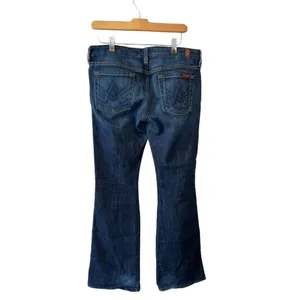 7 For All Mankind "A" Pocket Boot Cut Women'S Denim Blue Jeans Size 29 thumbnail 2