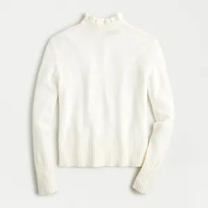J. Crew Wool Blend Ruffle Neck Sweater thumbnail 1