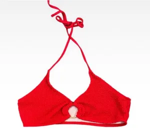 SHEIN Textured Red Bikini Set NWOT Size M thumbnail 1