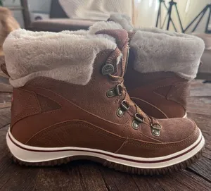 Pajar Canada Giselle Waterproof Leather Snow Boots Fur Lined Brown thumbnail 1