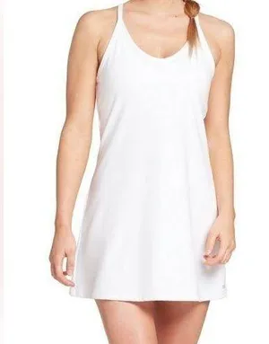 DSG women’s Performance Tank Dress Matching Under Shorts White Size M‎ New thumbnail 1