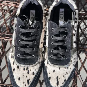 Myra Bag Rush Sneakers Fur Leather Shoes Size 7 thumbnail 4