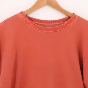 Madewell French Terry Sweatshirt Womens Size M Coral Orange Pullover Relaxed thumbnail 9