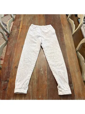 JOAH BROWN Pearl Grey French Terry Lounge Set Cropped Hoodie Joggers thumbnail 13