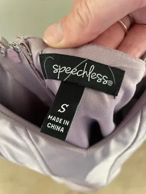 Speechless Purple satin mini dress thumbnail 3
