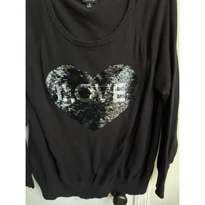 Torrid featuring a reversible sequin heart graphic with the word love women's 3 thumbnail 2