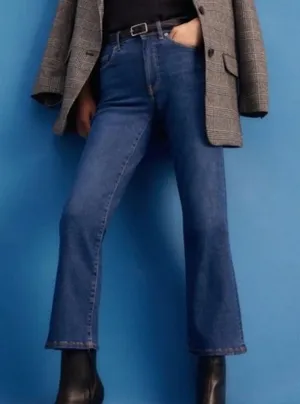 Everlane‎ The Kick Crop Bootcut Denim Jeans thumbnail 1