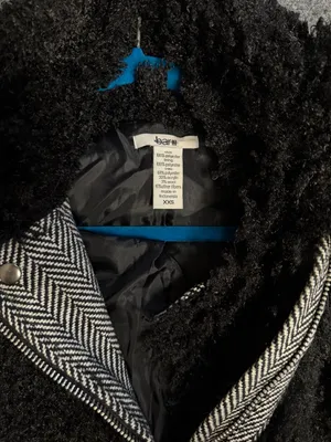 Bar III Black faux fur jacket thumbnail 2