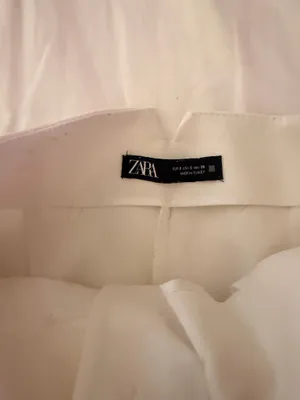 Zara White Slim Slacks thumbnail 2